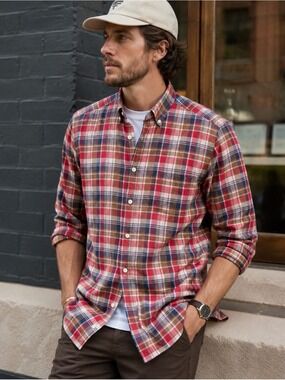 Kiel James Patrick, Made in USA, Plaid Button-Down